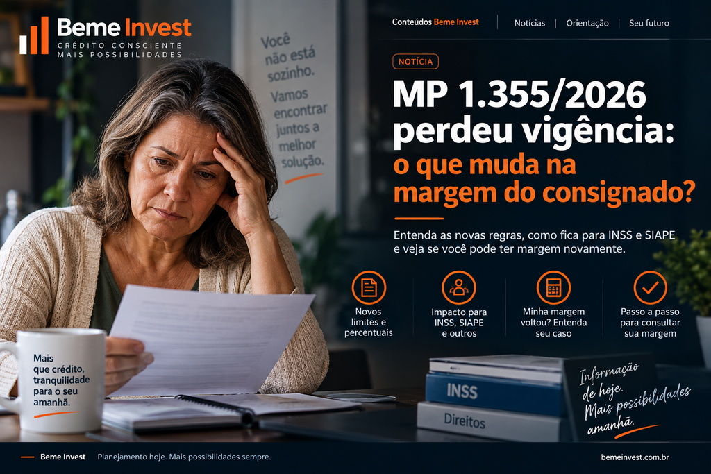 Margem consignável após a MP 1.355/2026